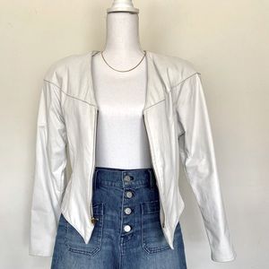 SOLD. Vintage Wilsons White Leather Jacket